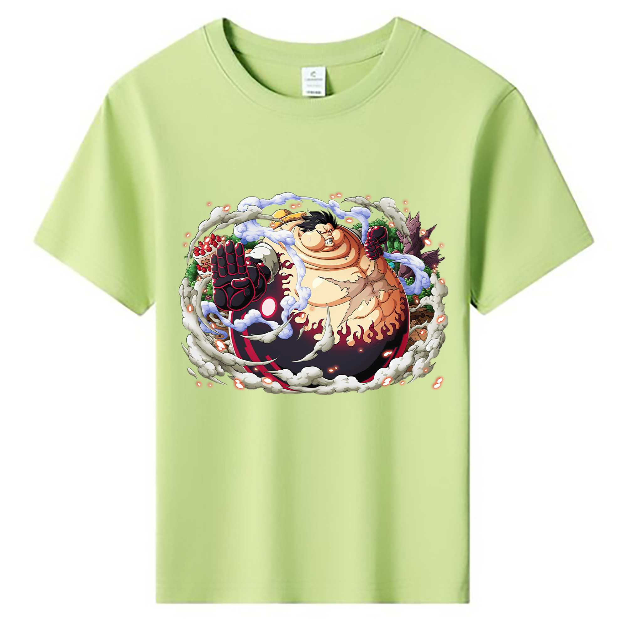 ワンピース モンキー・D・ルフィ ONE PIECE Monkey D. Luffy 綿100％キッズTシャツ（フロントプリント）